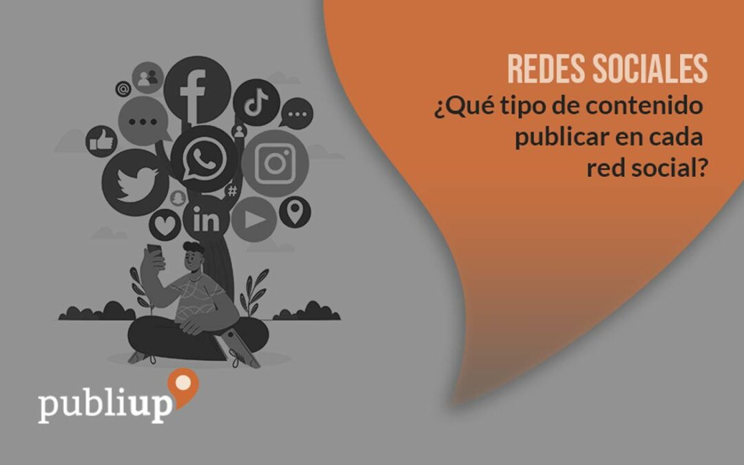 ¿Qué tipo de contenido publicar en cada red social?