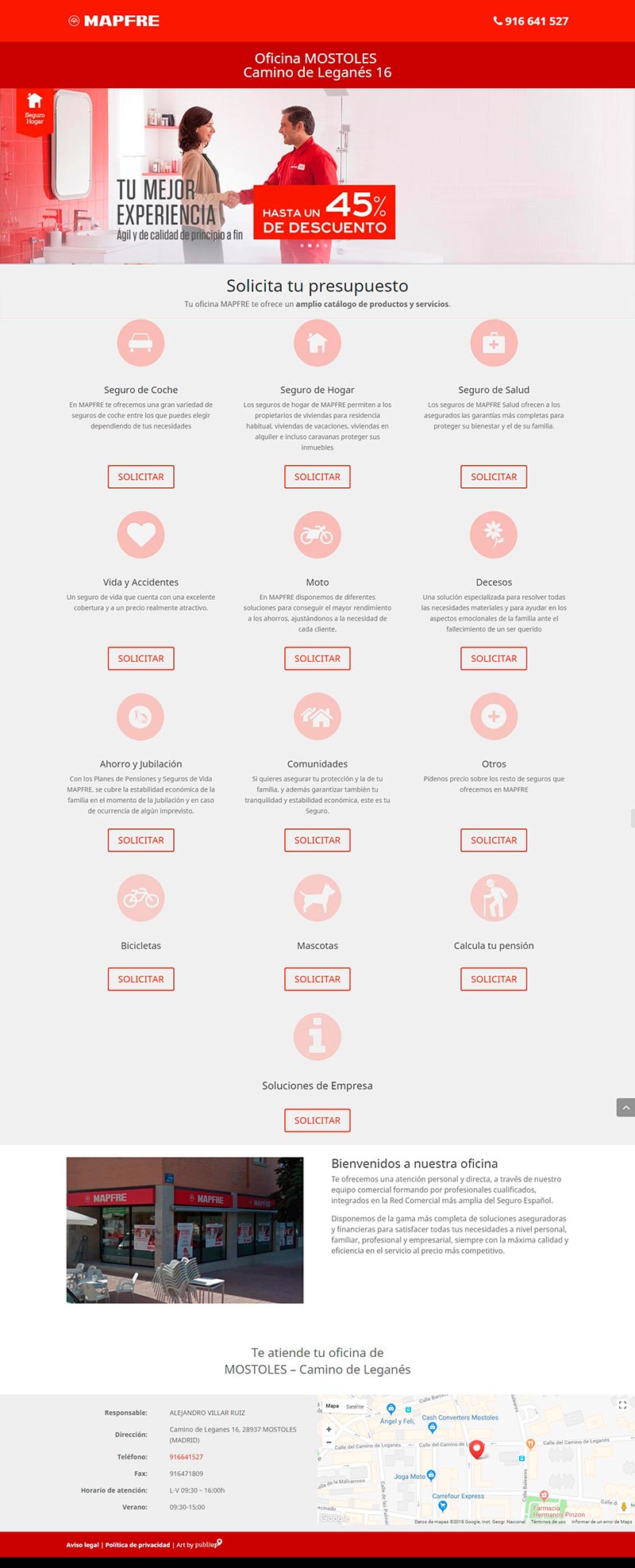 Web con gestor de contenidos limp4you HVR Seguros
